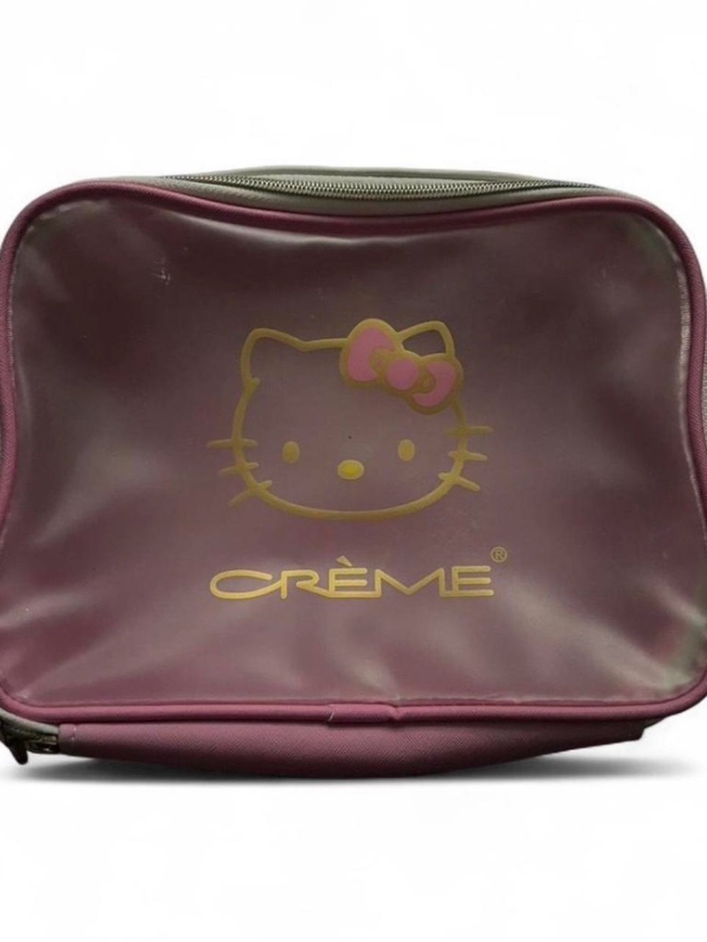 Crème x Hello Kitty Maroon Cosmetic Bag